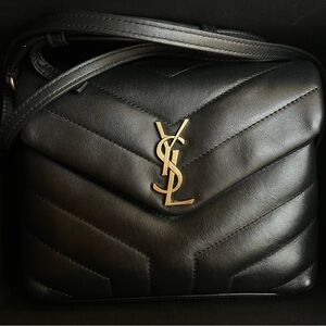 SAINT LAURENT YSL
Quilted Y Monogram Toy Loulou Crossbody Bag